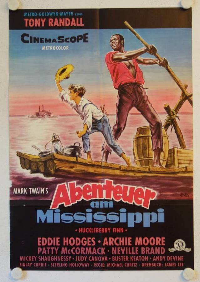 The Adventures of Huckleberry Finn original release german movie poster